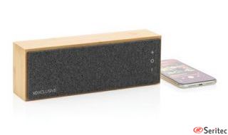Altavoces personalizados de bambú inalámbrico 10W